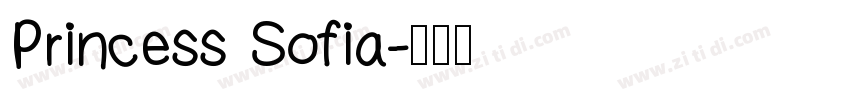 Princess Sofia字体转换
